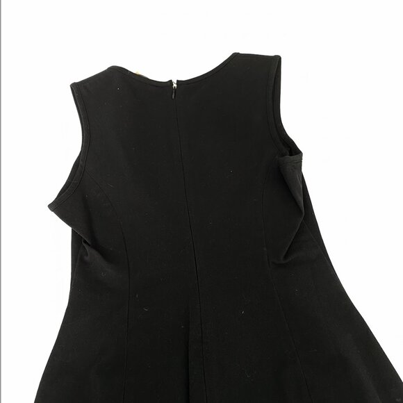 Banana Republic Fitted Black Cocktail Dress Square Neckline SIZE 6 - Picture 4 of 5
